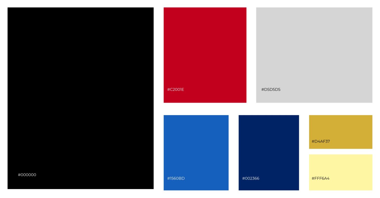 Colour swatches for Lordy