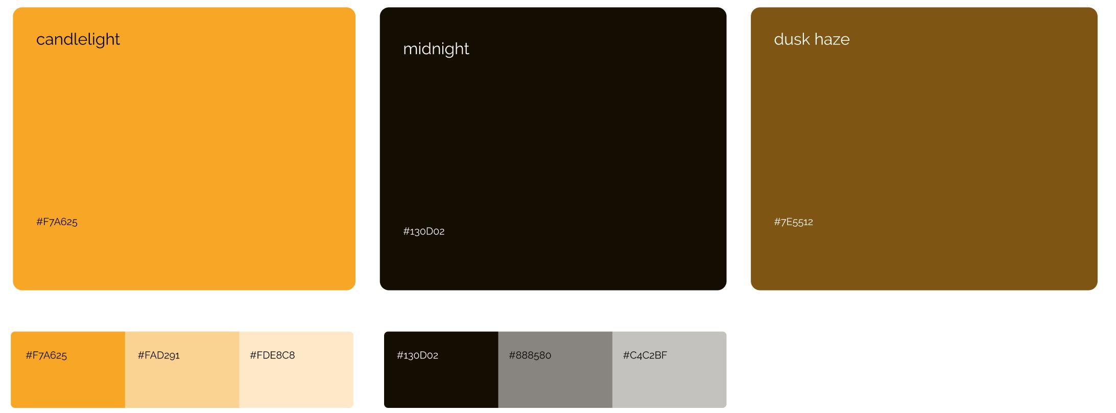 Seeds of Sun color palette