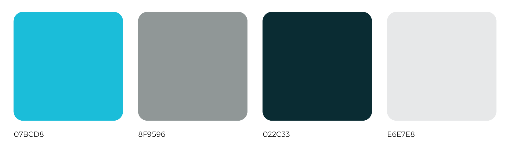Colour swatches for Divasify