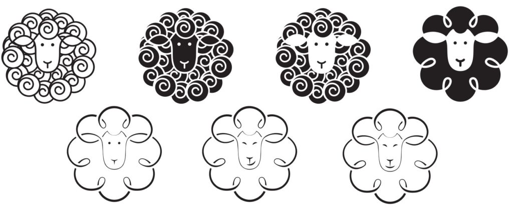exploratory concepts of Black Sheep Club logo