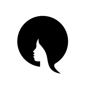 hermenow logo exporation with speech bubble and woman icon