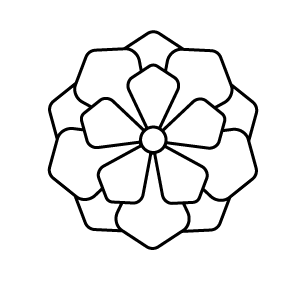 Alternate flower shaped logo for HerMeNow
