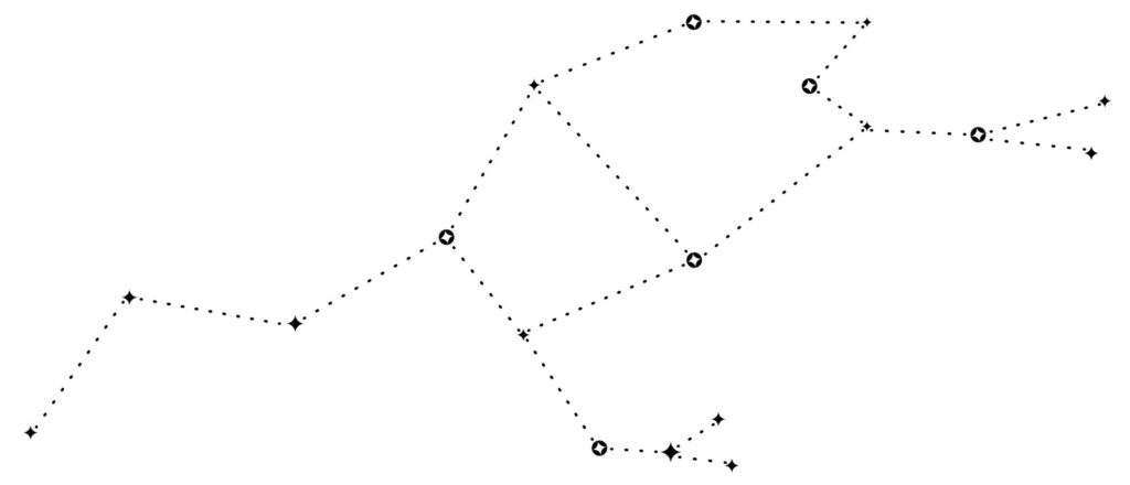 Illustration of Ursa Major constellation