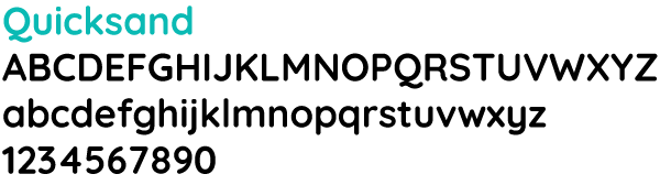 quicksand font bold