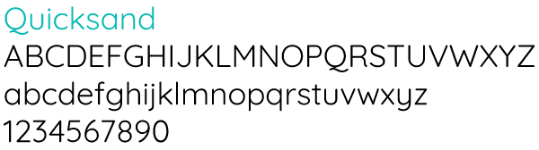 quicksand font light
