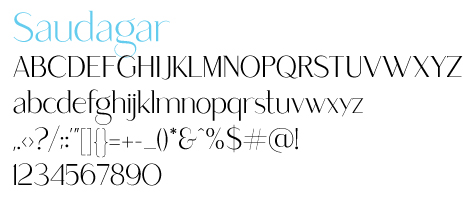 saudagar font