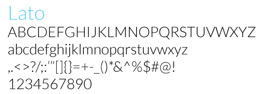 lato font
